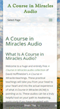 Mobile Screenshot of a-course-in-miracles.org